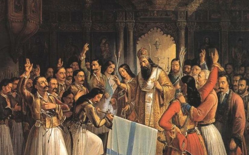 The Legend of Agia Lavra — Vryzakis immortalizes the spark of Greek freedom
